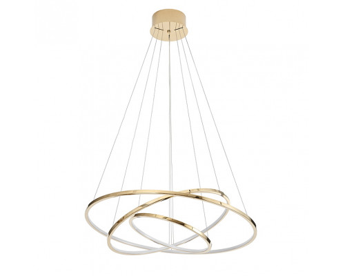 люстры newport 15000 15303/s champagne gold , подвесной светильник, champagne gold  d80*h200 cm led strip 67w 3100k 6700lm, доставка по Казахстану 