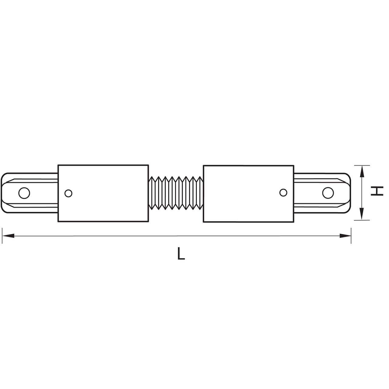 Дополнительная картинка Коннектор гибкий Lightstar Barra 501156