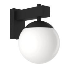 900669  бра BUFALATA, 1X40W (E27), IP44, H290, сталь, черный - пластик, белый, для использования с лампами накаливания светильники
