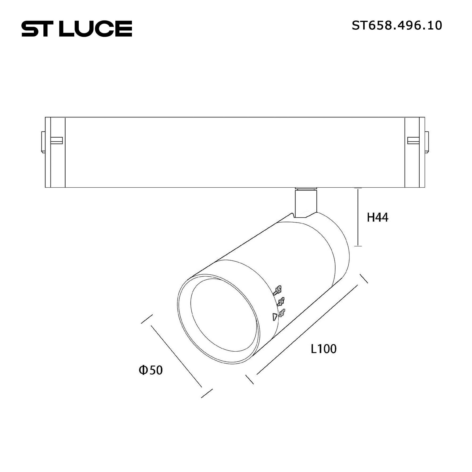Дополнительная картинка ST658.496.10 Трековый светильник ST-Luce