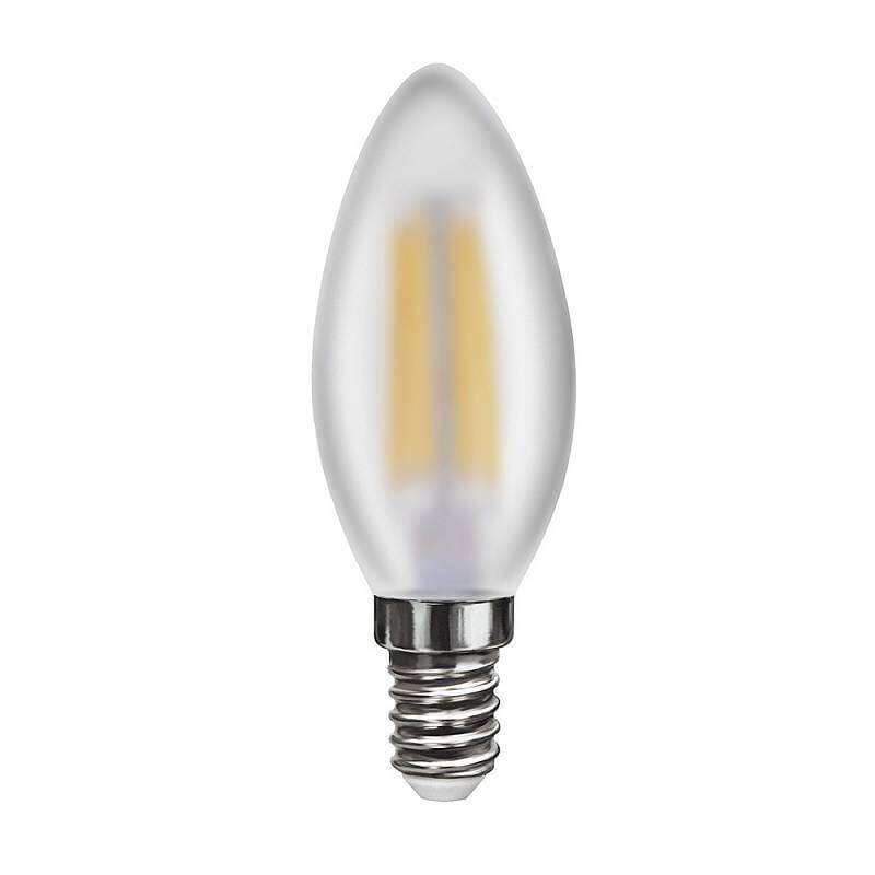 Дополнительная картинка Лампа светодиодная филаментная Voltega E14 6W 4000К матовая VG10-C2E14cold6W-F 7045