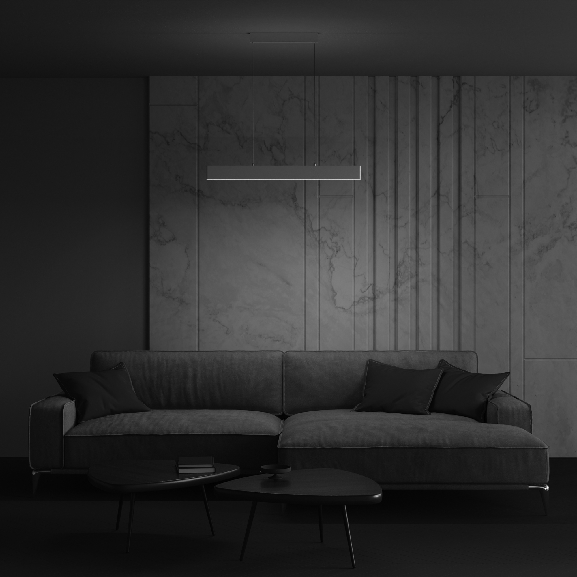 Картинка Подвесной светодиодный светильник Maytoni Step P010PL-L23W