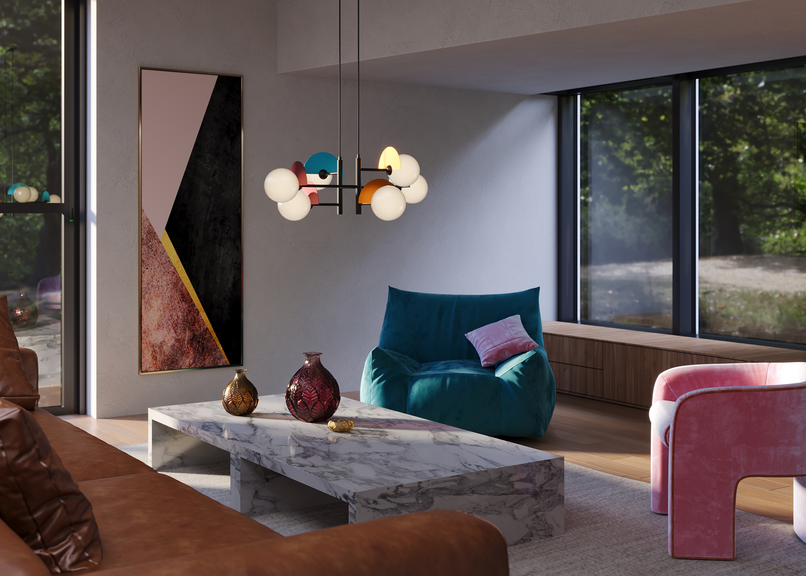 Дополнительная картинка Подвесной светильник Freya FR5391PL-06CFL