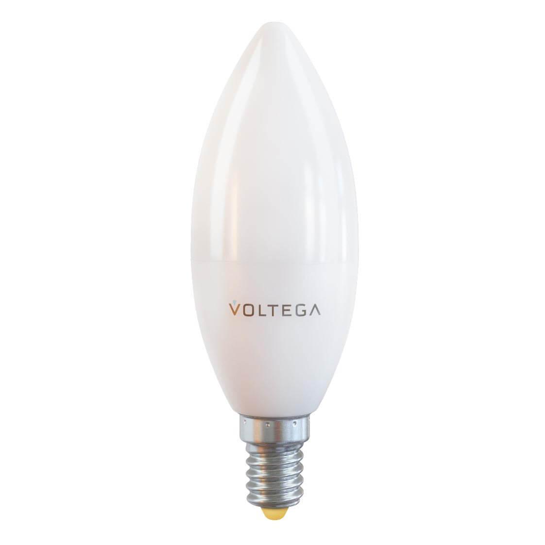 Картинка Лампа светодиодная Voltega E14 10W 2800К матовая VG2-C37E14warm10W 7064