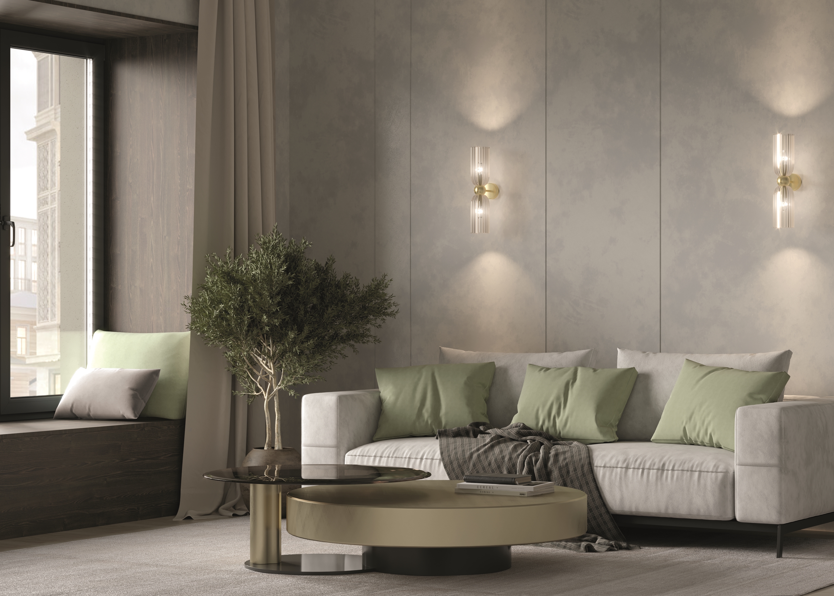 Дополнительная картинка Настенный светильник (бра) Maytoni MOD302WL-02CG