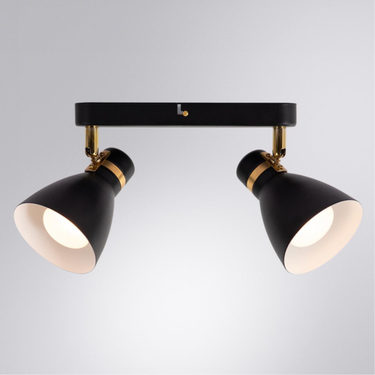 Картинка Потолочный светильник Arte Lamp FAFNIR A5047PL-2BK