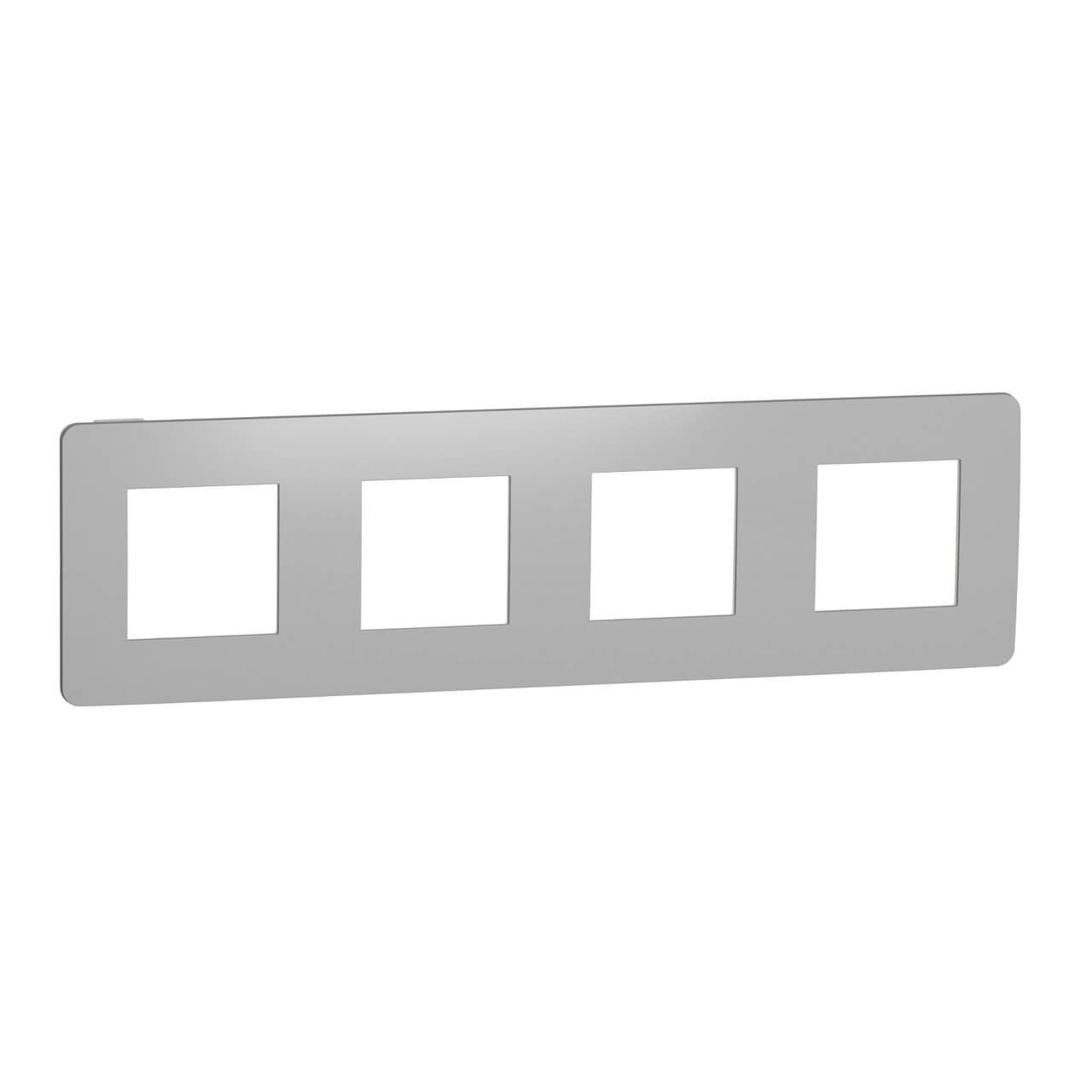 Рамка 4-постовая Schneider Electric Unica New NU280855