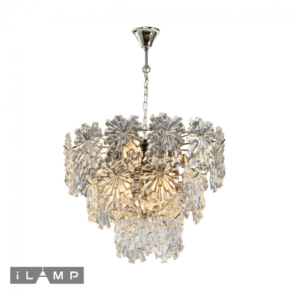 Картинка Подвесная люстра iLamp Homy P2545-8 Nickel