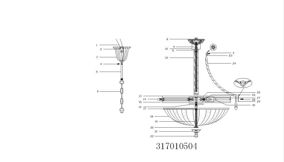 Дополнительная картинка Подвесной светильник MW-Light Афродита 317010504