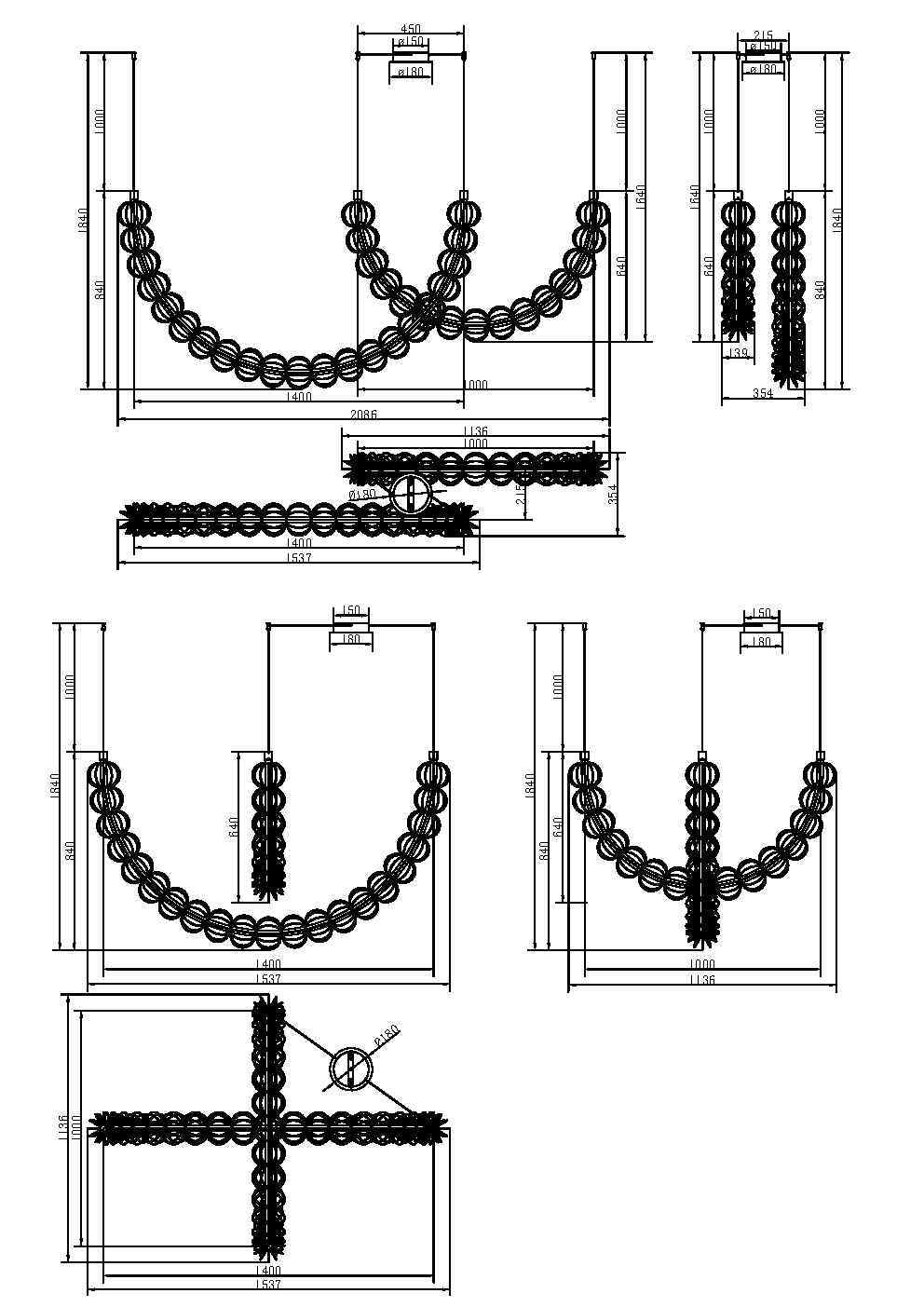 Дополнительная картинка Потолочный светильник Maytoni MOD216PL-L55G3K
