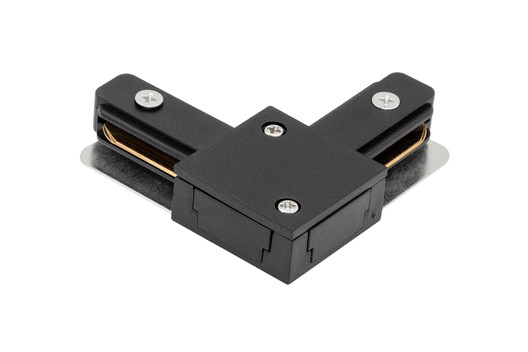 Дополнительная картинка L коннектор для трековых систем, черный