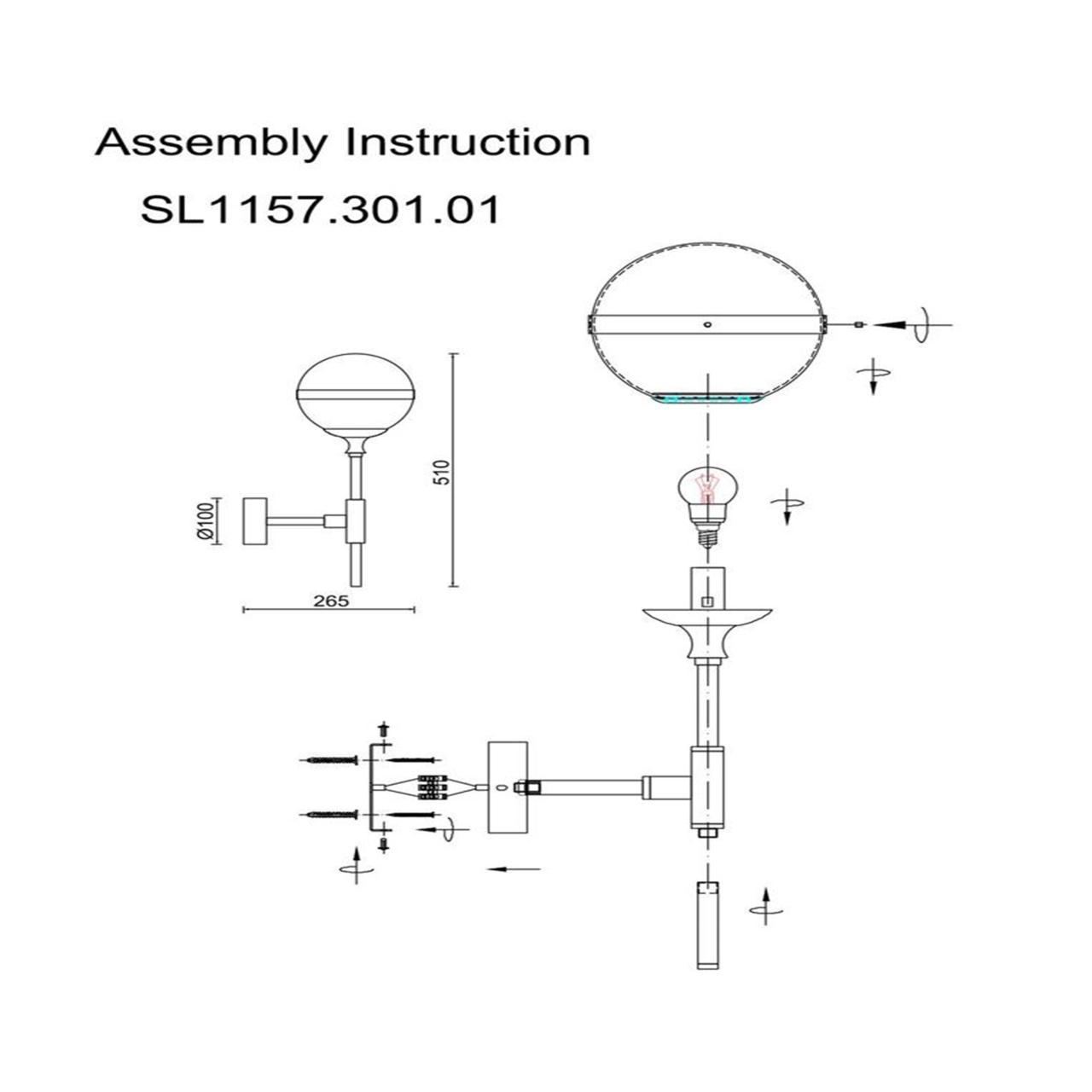 Дополнительная картинка Бра ST Luce Arbe SL1157.301.01