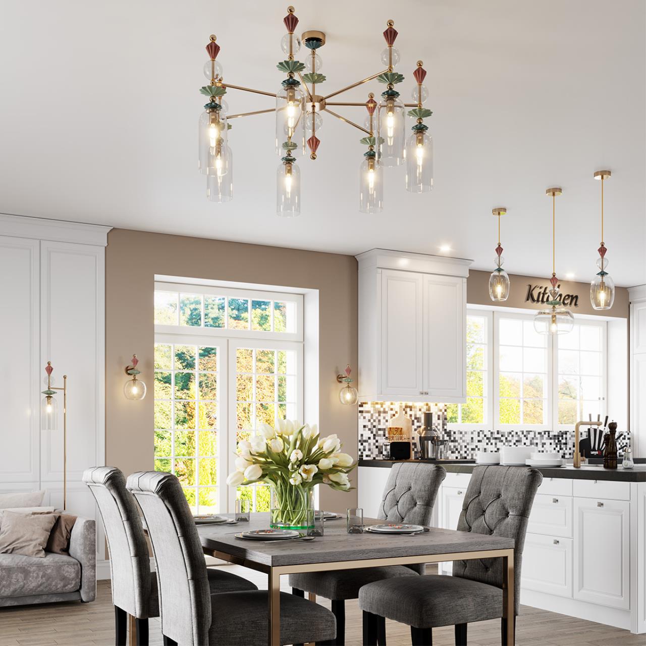 Дополнительная картинка Подвесная люстра Odeon Light Classic Bizet 4855/3C