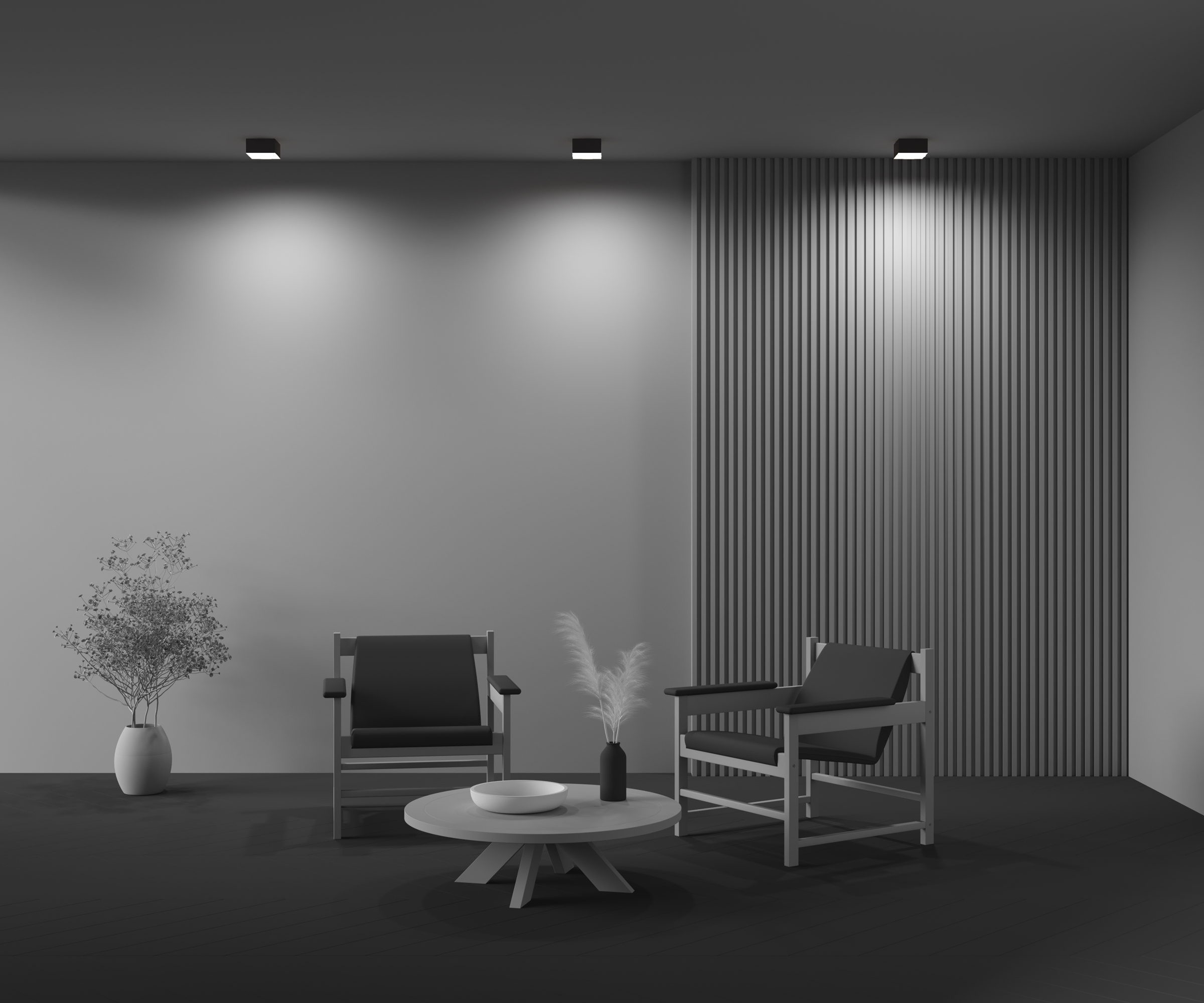 Дополнительная картинка Потолочный светильник Technical C032CL-12W3K-SQ-B