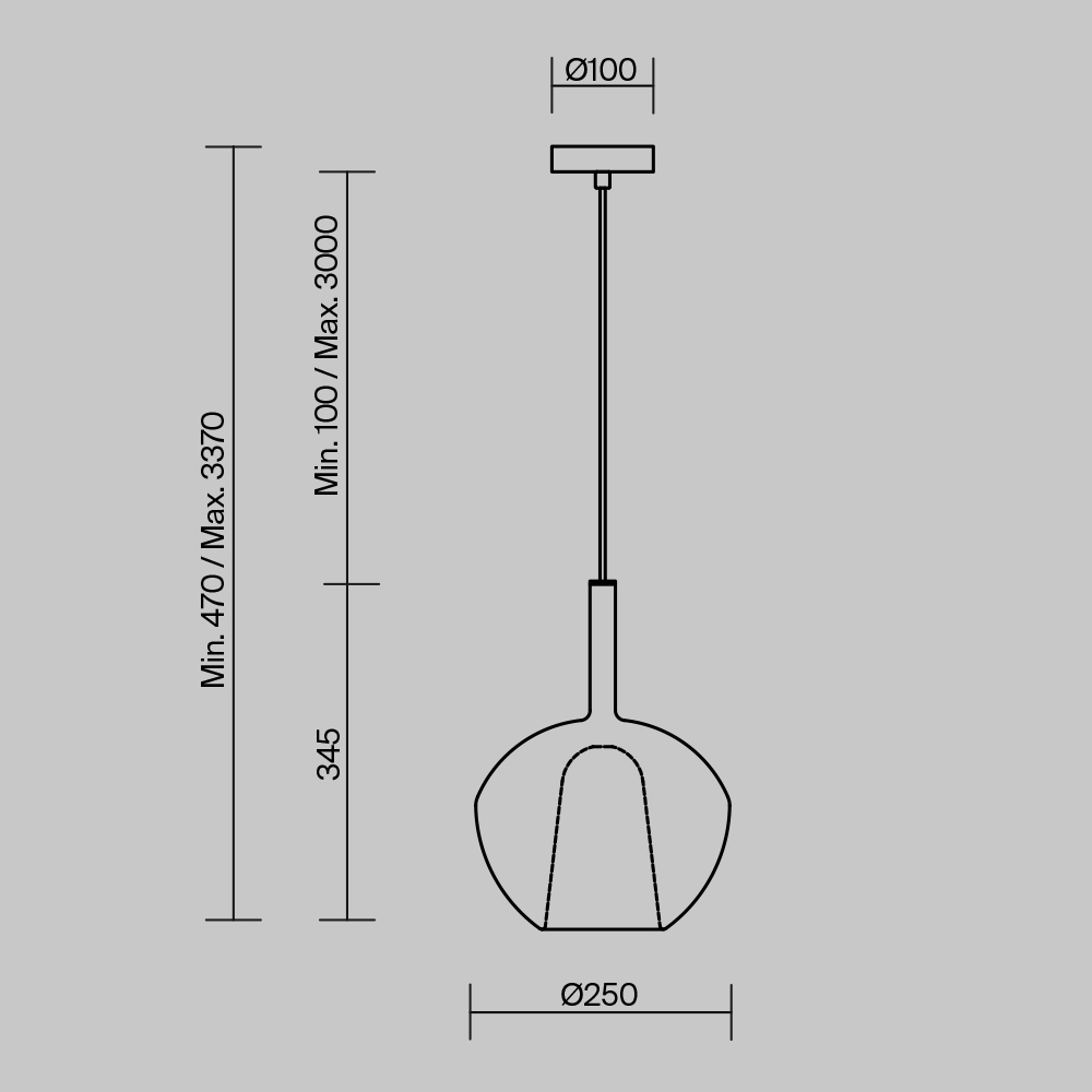 Дополнительная картинка Подвесной светильник Maytoni MOD271PL-01W3