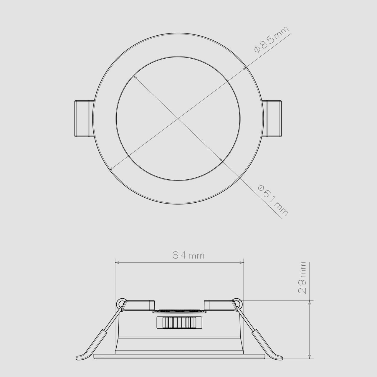 Дополнительная картинка 4644-1C Врезной светильник Optima Favourite
