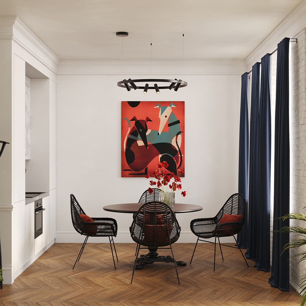 Дополнительная картинка Подвесной светильник Maytoni MOD102PL-L42BK