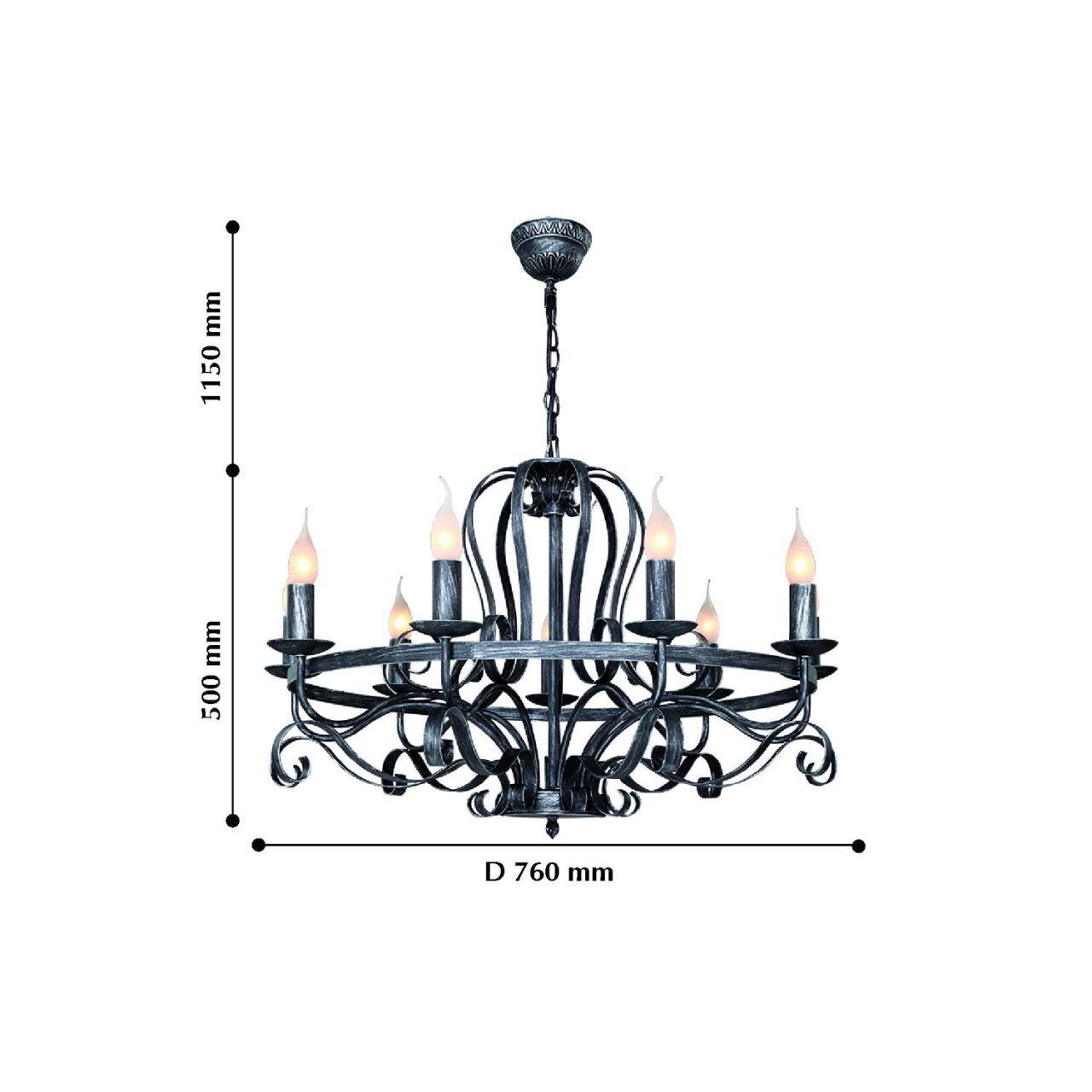 Дополнительная картинка Подвесная люстра F-Promo Palermo 2162-9P