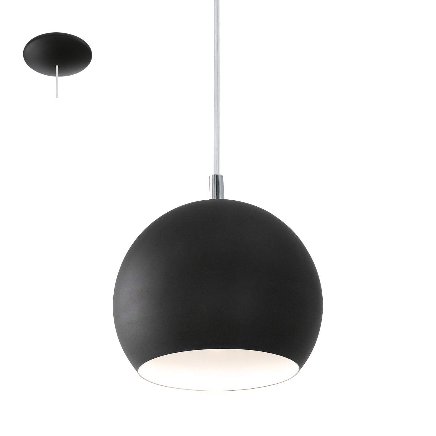 Картинка Светильник подвесной PETTO LED  HL/1 GU10 SCHWARZ, сталь