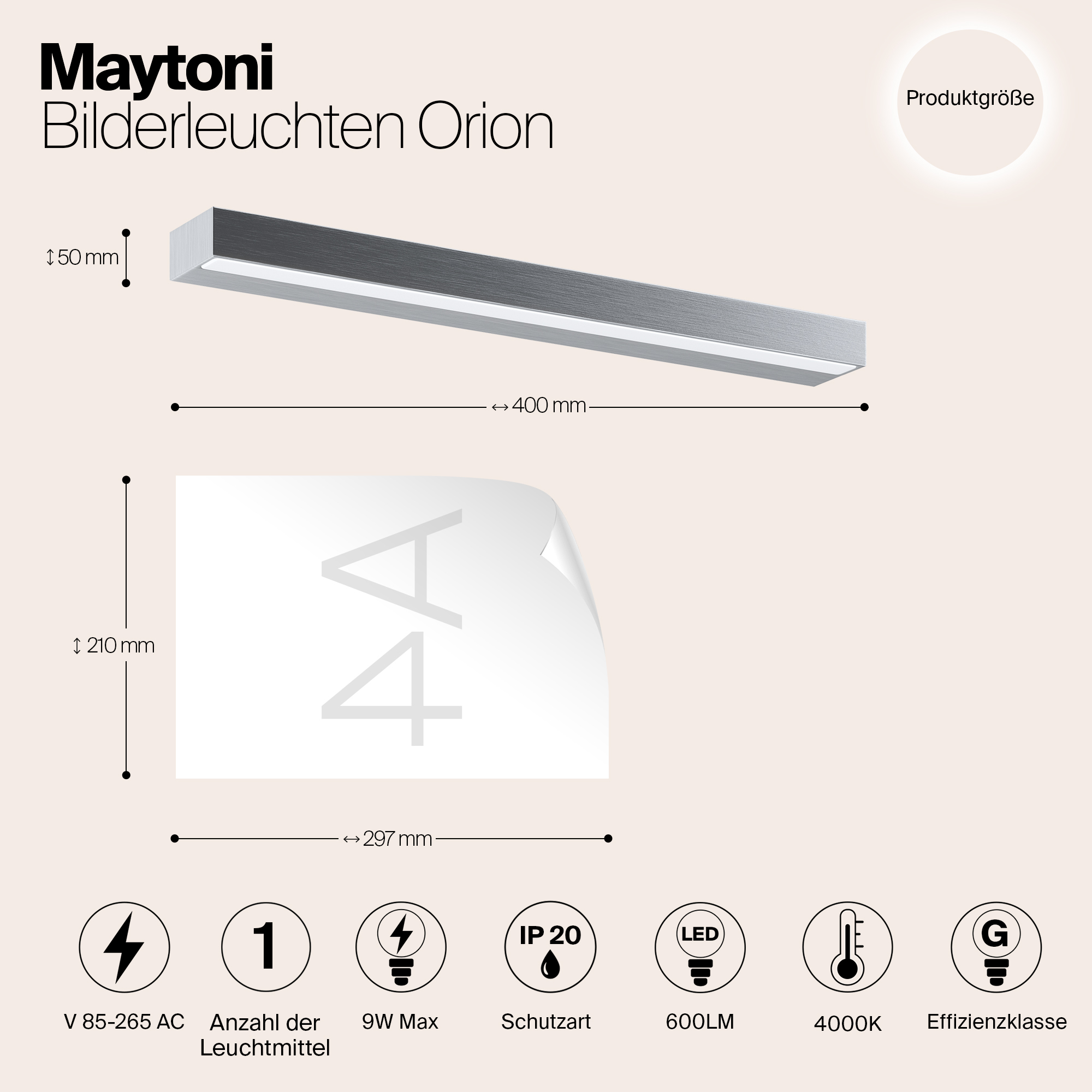 Картинка Подсветка для зеркал Maytoni MIR011WL-L9S4K