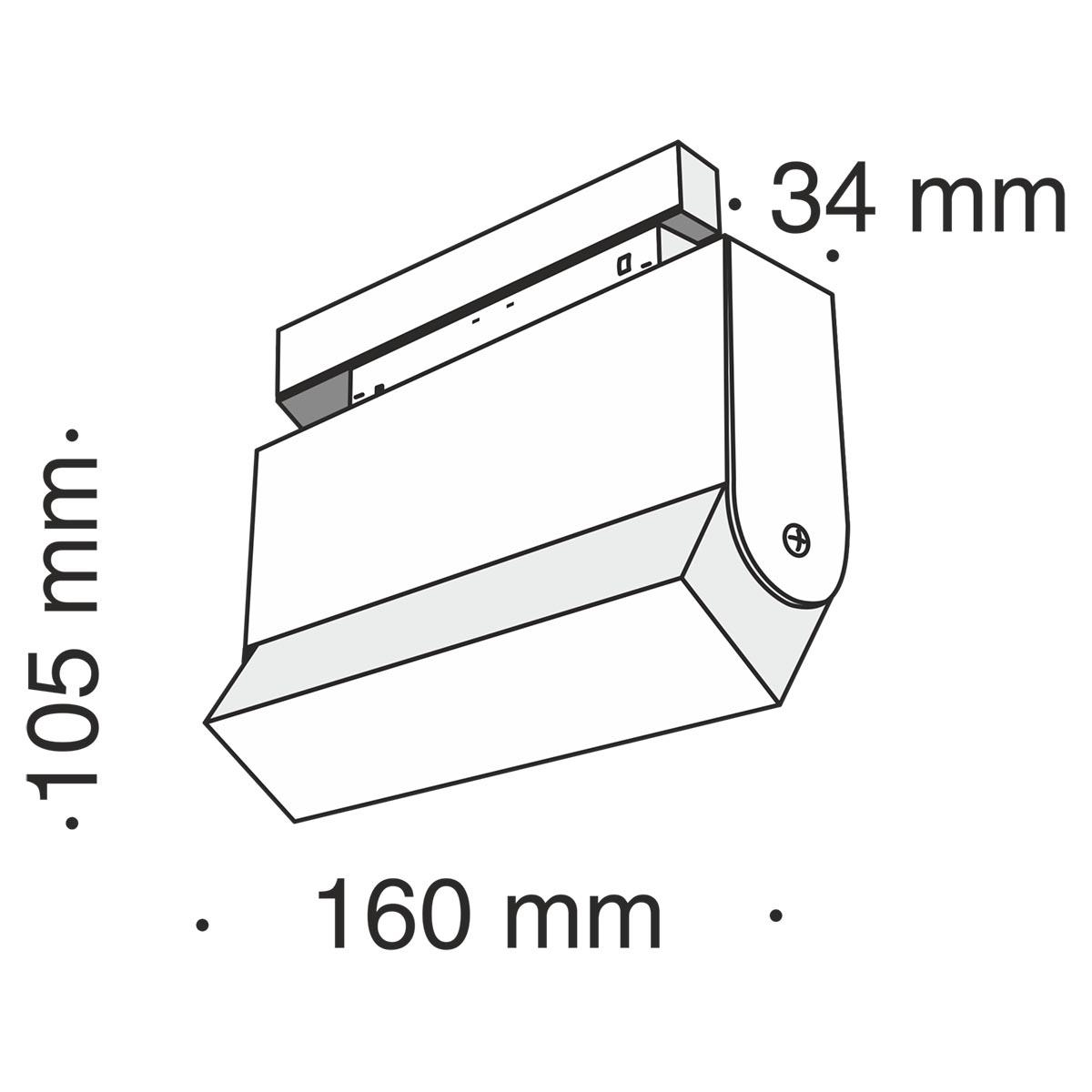 Дополнительная картинка Трековый светильник Technical TR013-2-10W3K-B