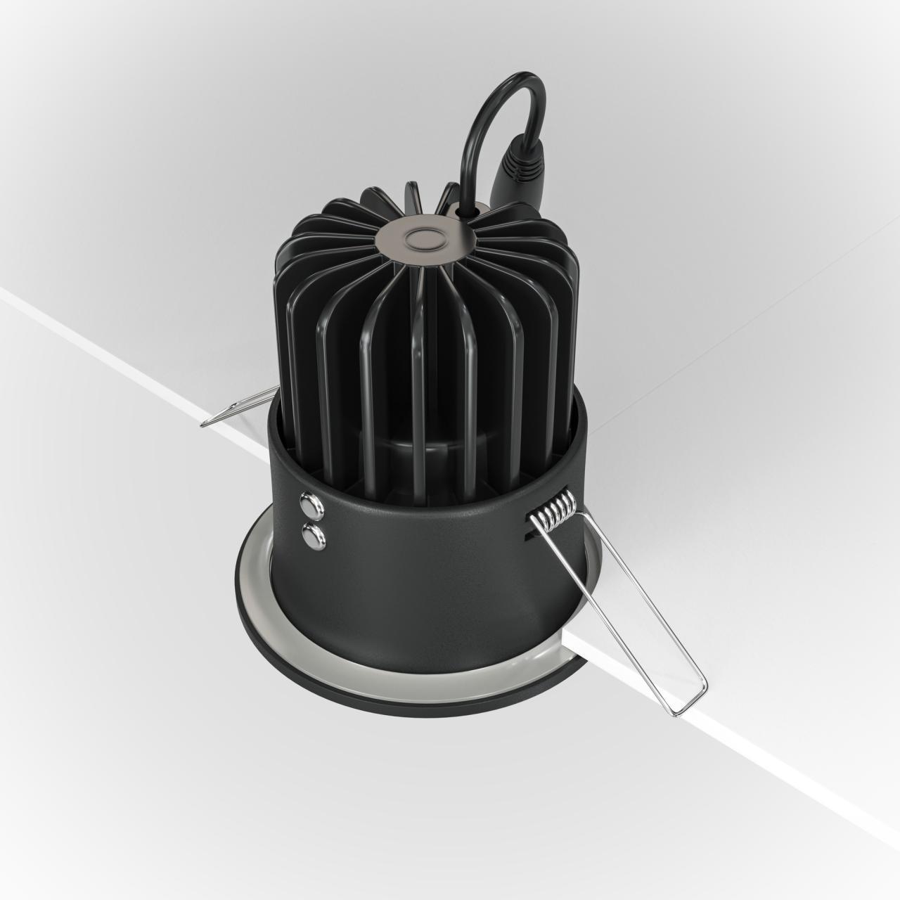 Дополнительная картинка Встраиваемый светильник Technical DL034-L12W3K-D-B