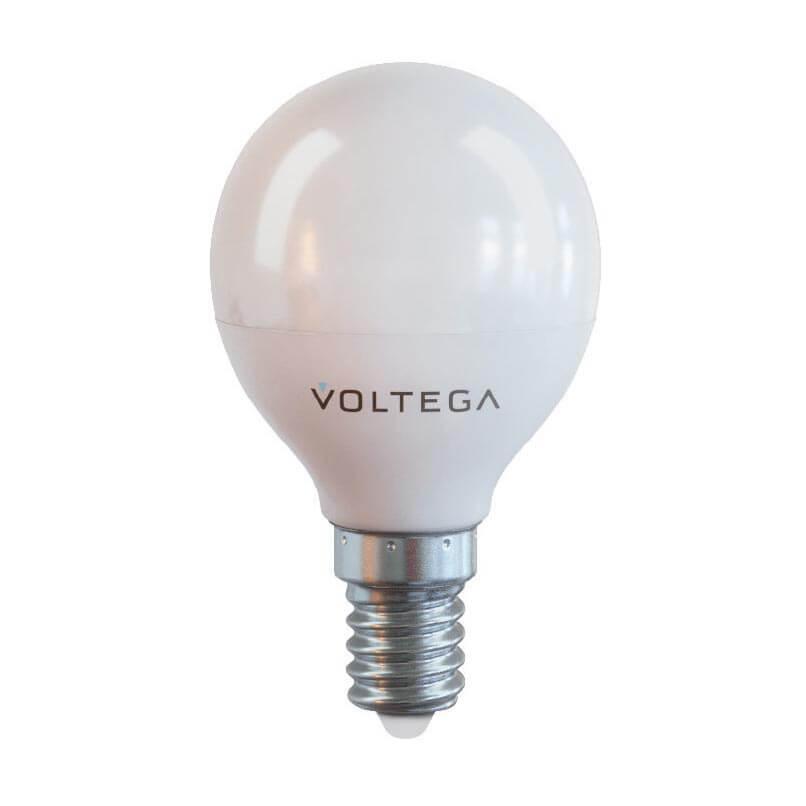 Лампа светодиодная Voltega E14 7W 4000K матовая VG2-G45E14cold7W Globe 7W 7055