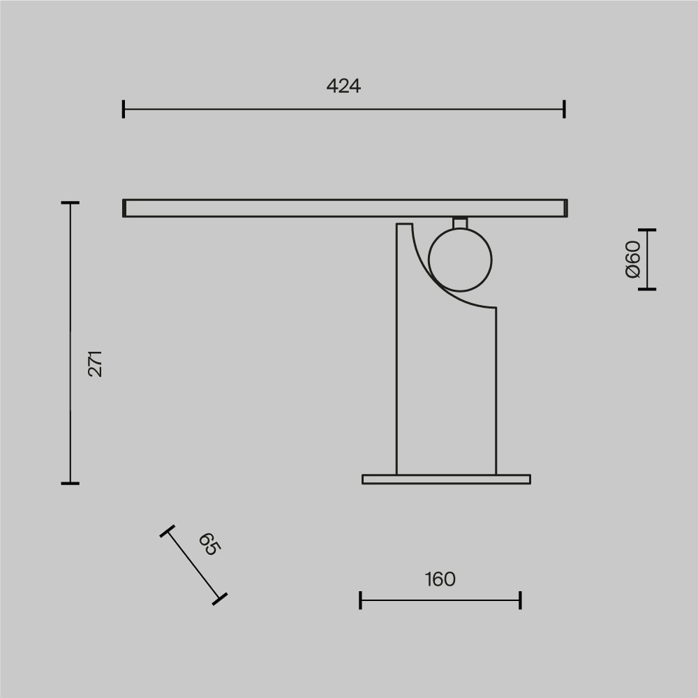 Настольный светильник Maytoni MOD467TL-L9B3K Monumento — фото 2