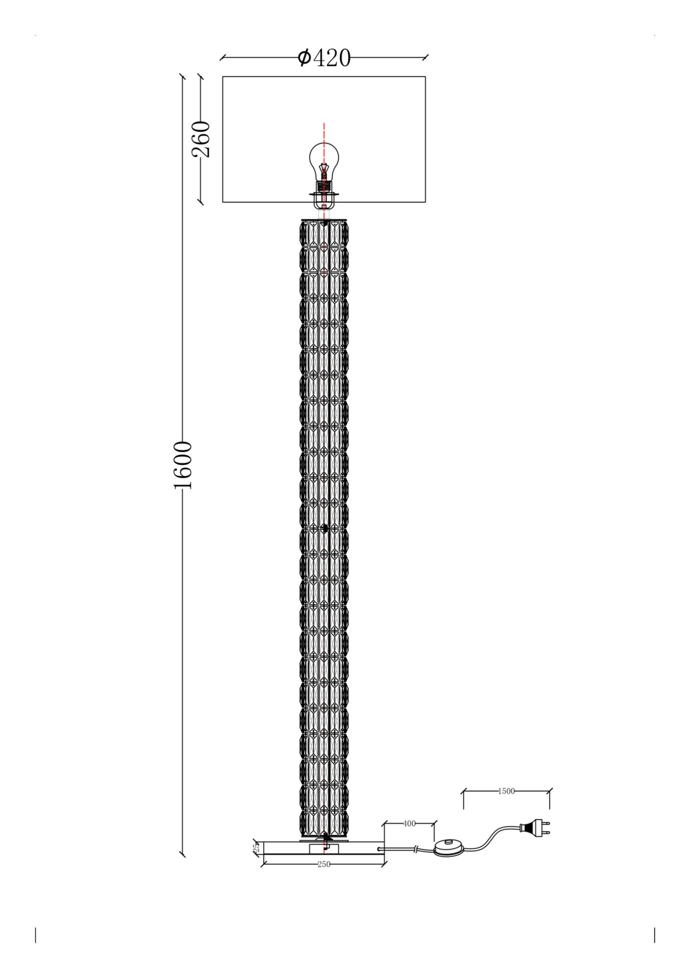 Картинка Торшер Maytoni Talento DIA008FL-01CH