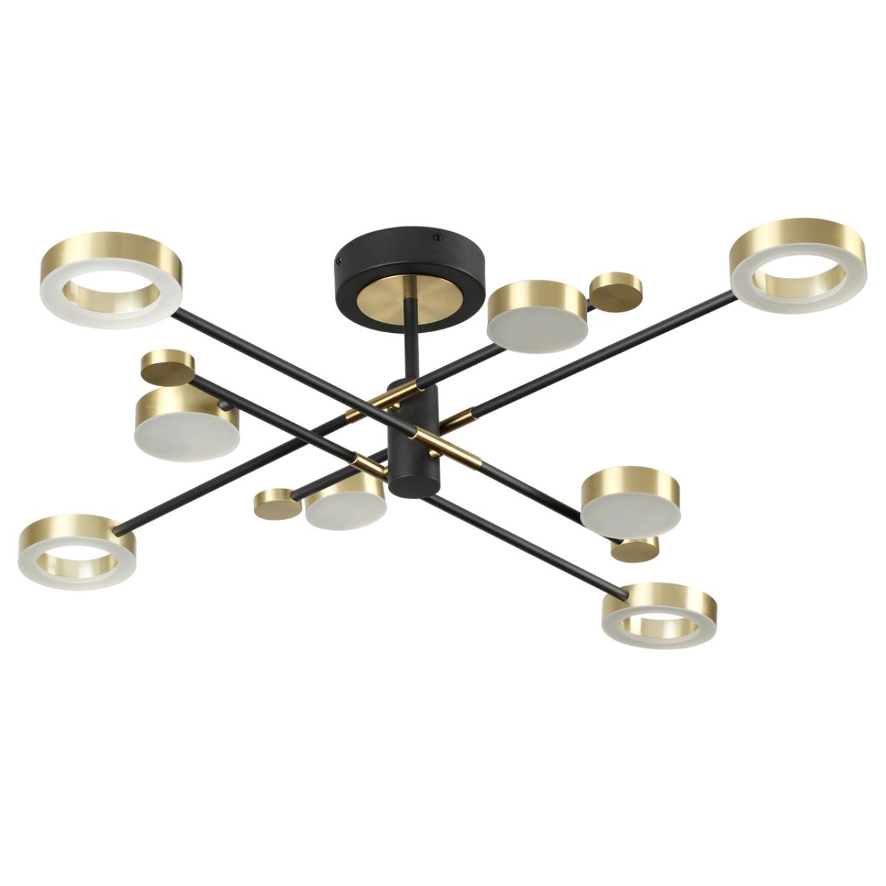 Картинка Потолочная светодиодная люстра Odeon Light Midcent Denzel 4321/63CL