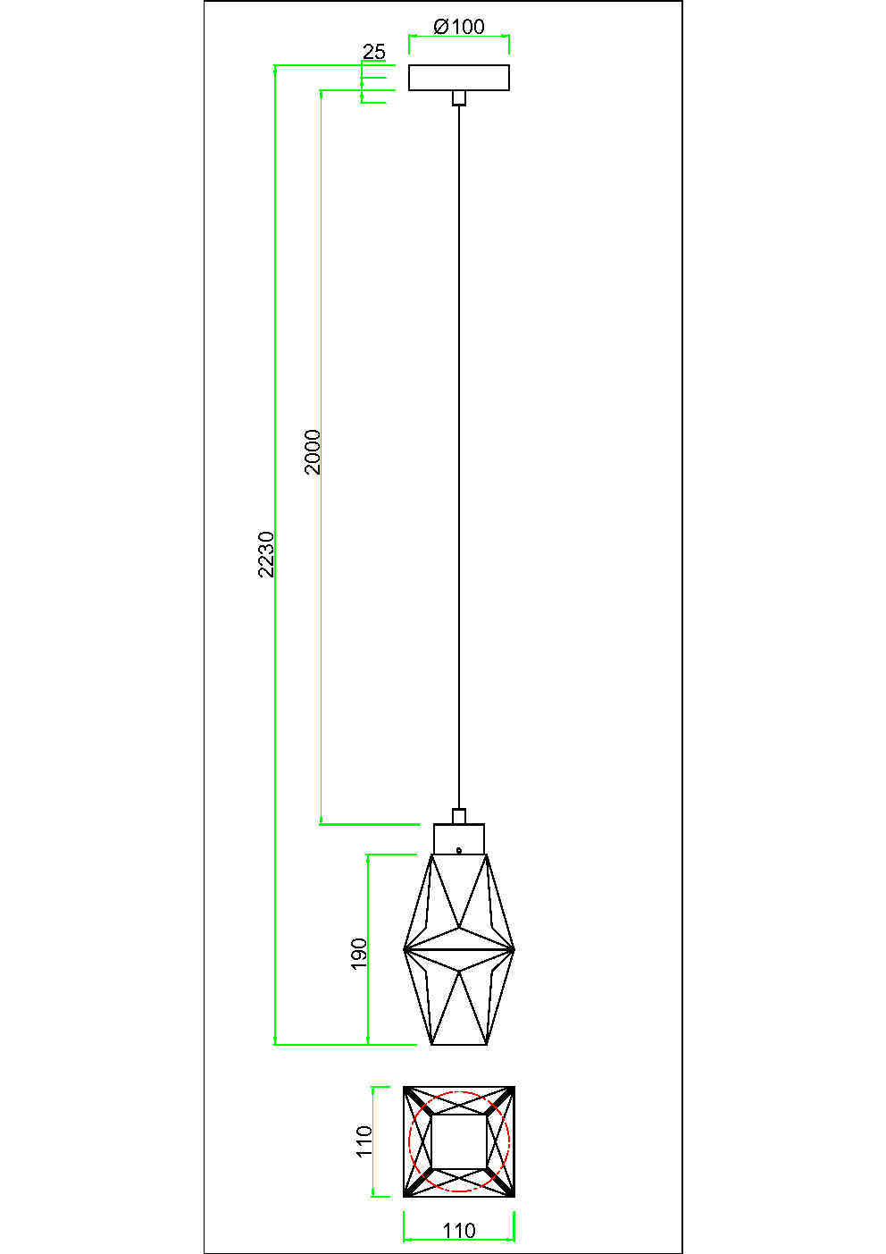 Дополнительная картинка Подвесной светильник Maytoni MOD325PL-01G