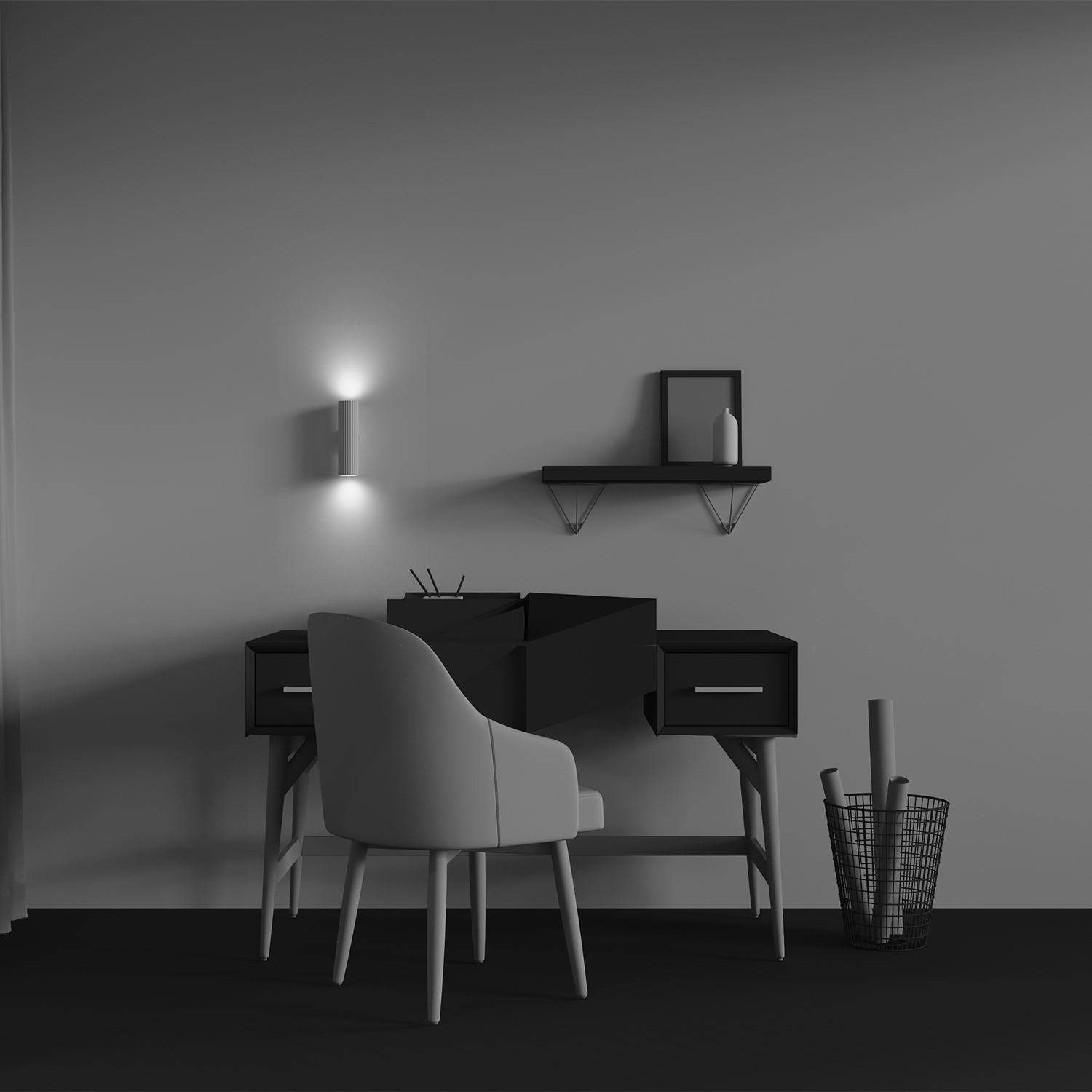 Картинка Настенный светильник (бра) Technical C106WL-02-GU10-W