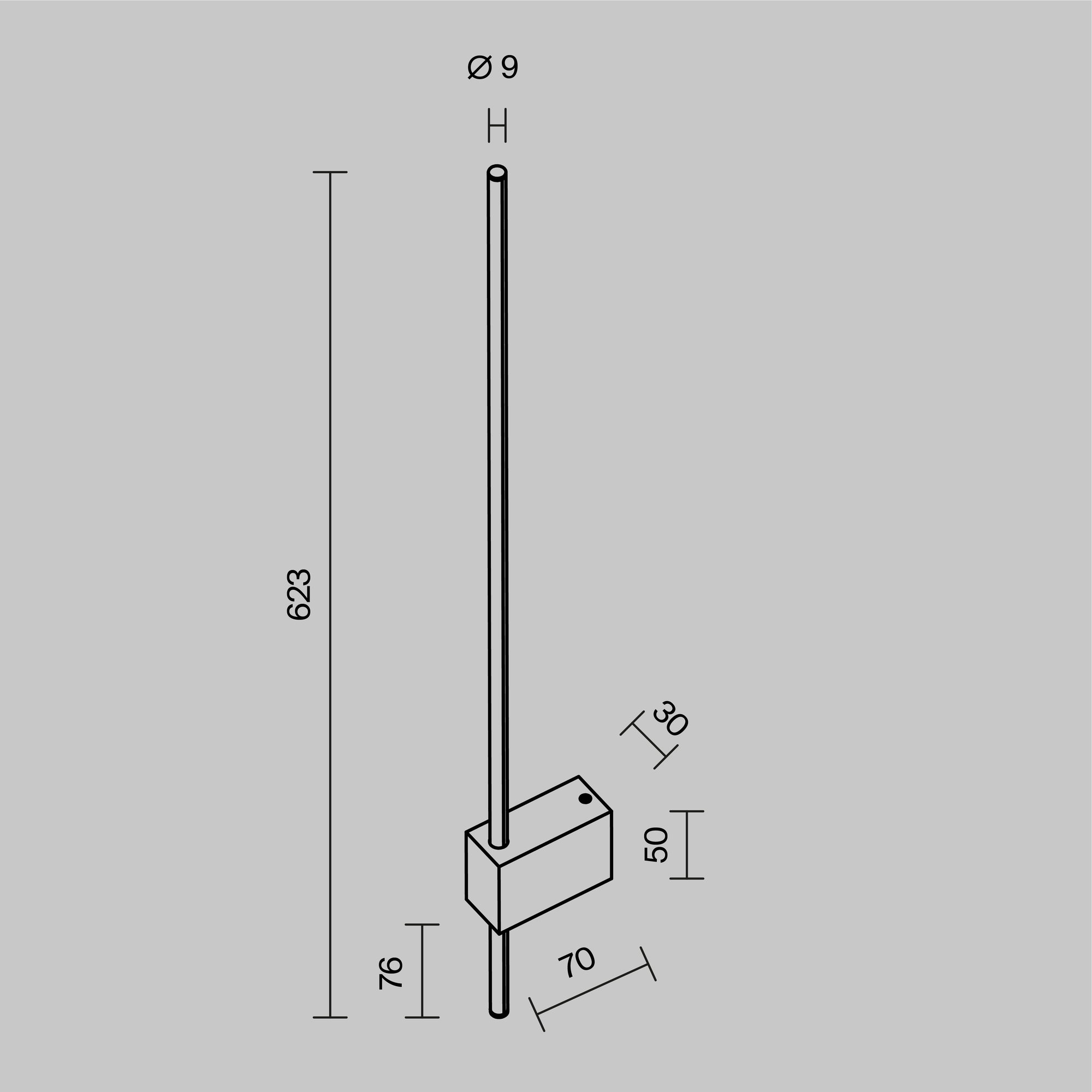 Дополнительная картинка Настенный светильник (бра) Technical C070WL-L6W3K