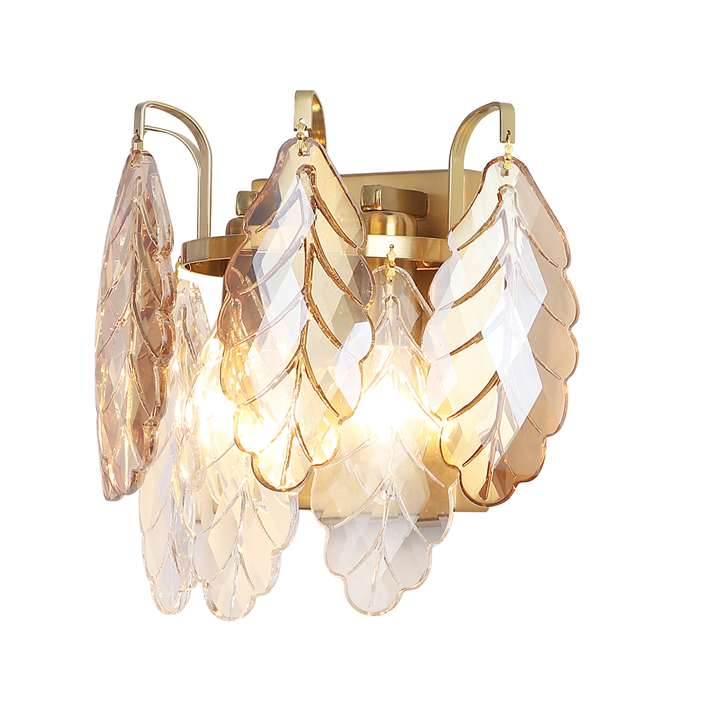 Дополнительная картинка Настенный светильник Crystal Lux TREVI AP2 BRASS Crystal Lux 3220/402