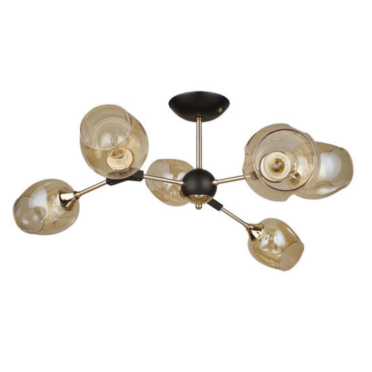 люстра на штанге arte lamp seppia a4211pl-6bk, доставка по Казахстану 