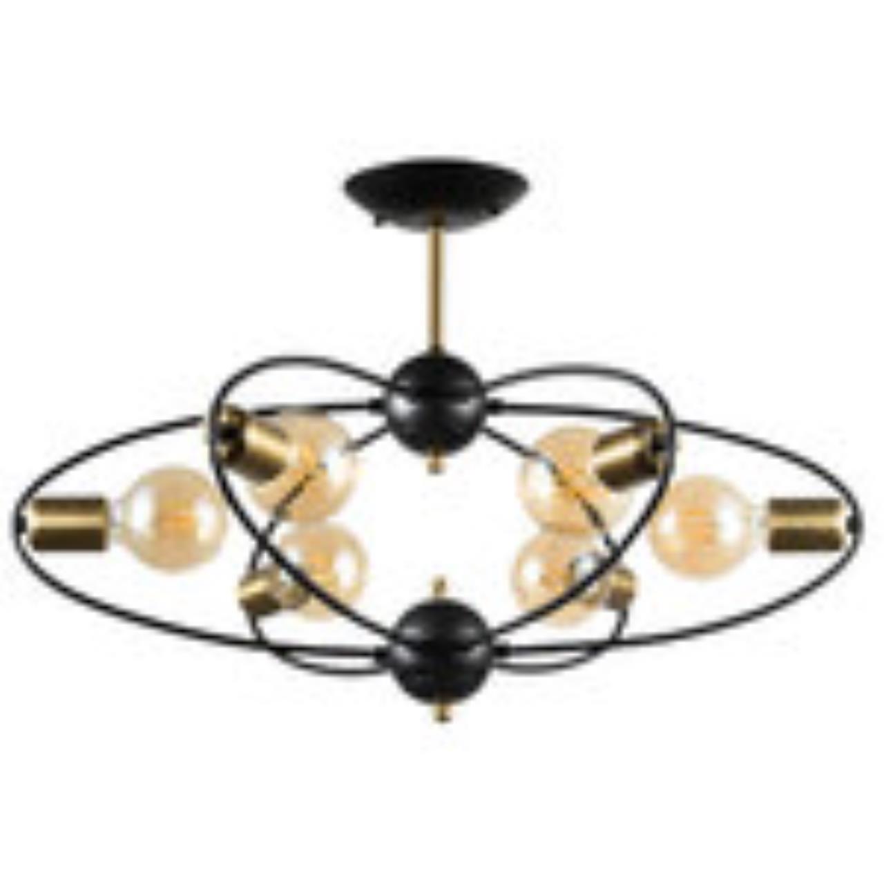 Картинка Потолочная люстра Arte Lamp Glasgow A1963PL-6BK