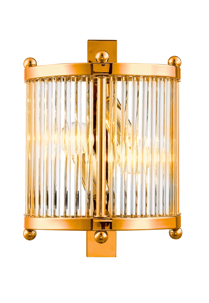 Картинка Бра Crystal Lux TADEO AP2 GOLD/TRANSPARENTE Crystal Lux 3031/402