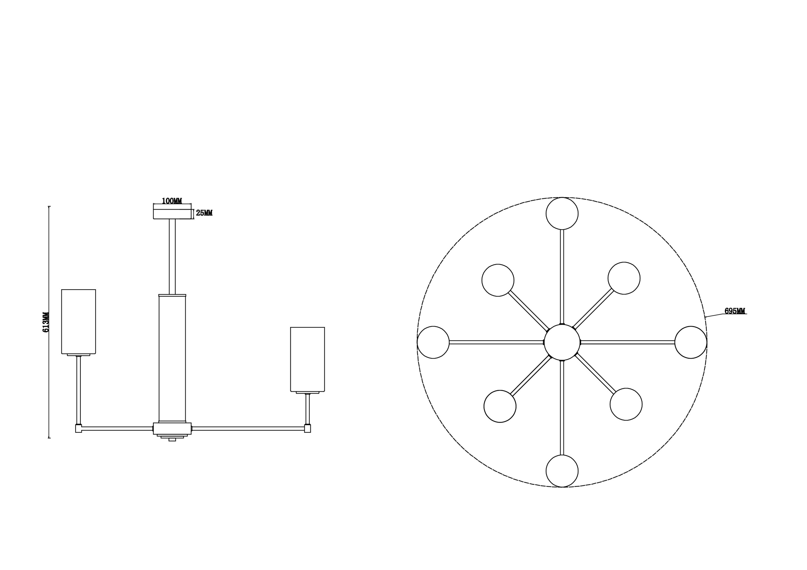 Дополнительная картинка Люстра Freya FR5184PL-08CH