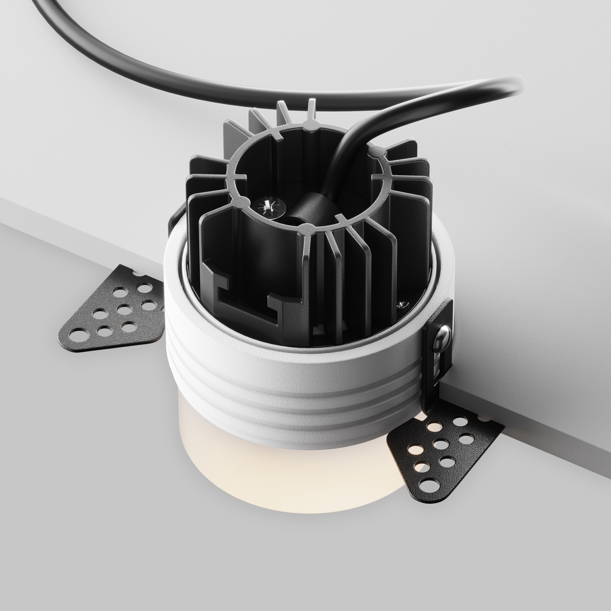 Дополнительная картинка Встраиваемый светильник Technical DL065-12W4K-TRS-W