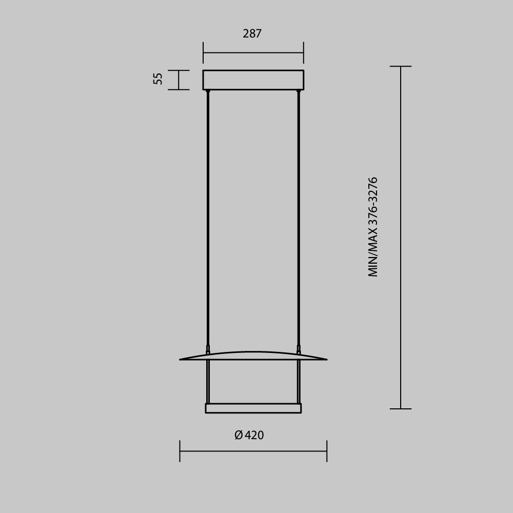 Дополнительная картинка Подвесной светильник Maytoni MOD280PL-L23B3K1