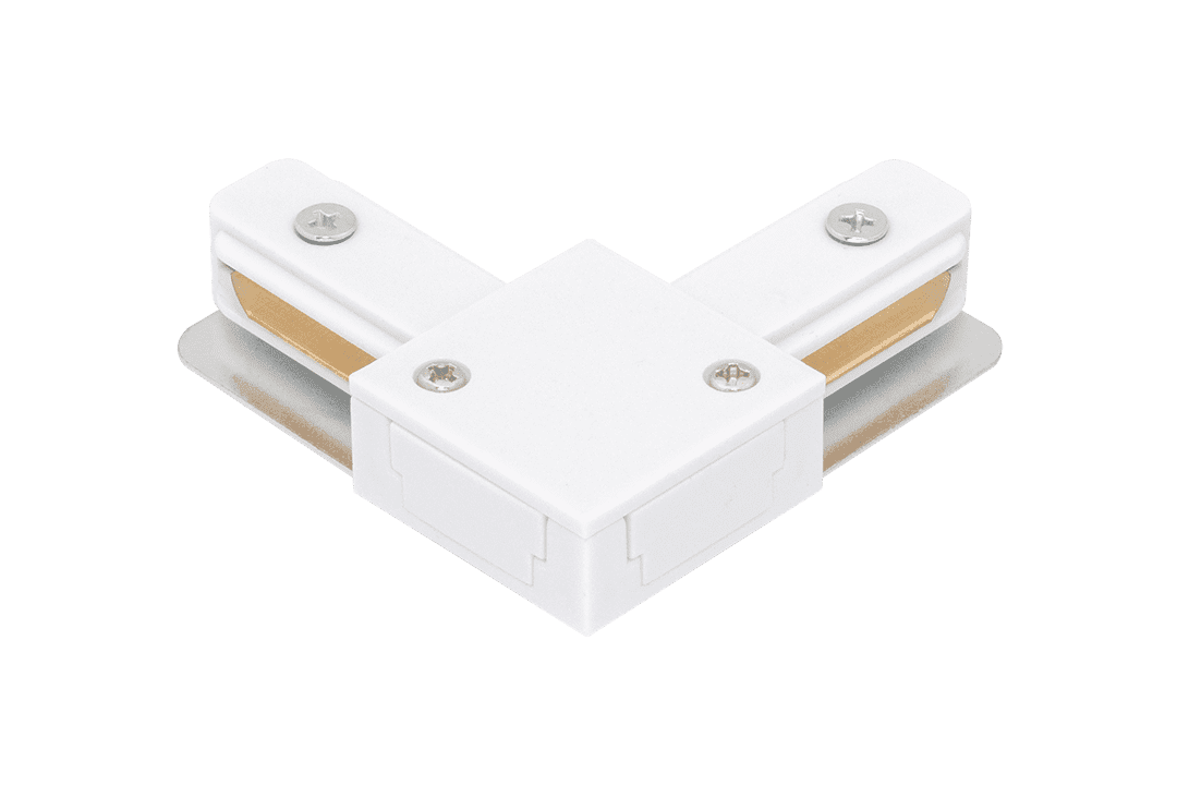 Дополнительная картинка L коннектор для трековых систем, белый