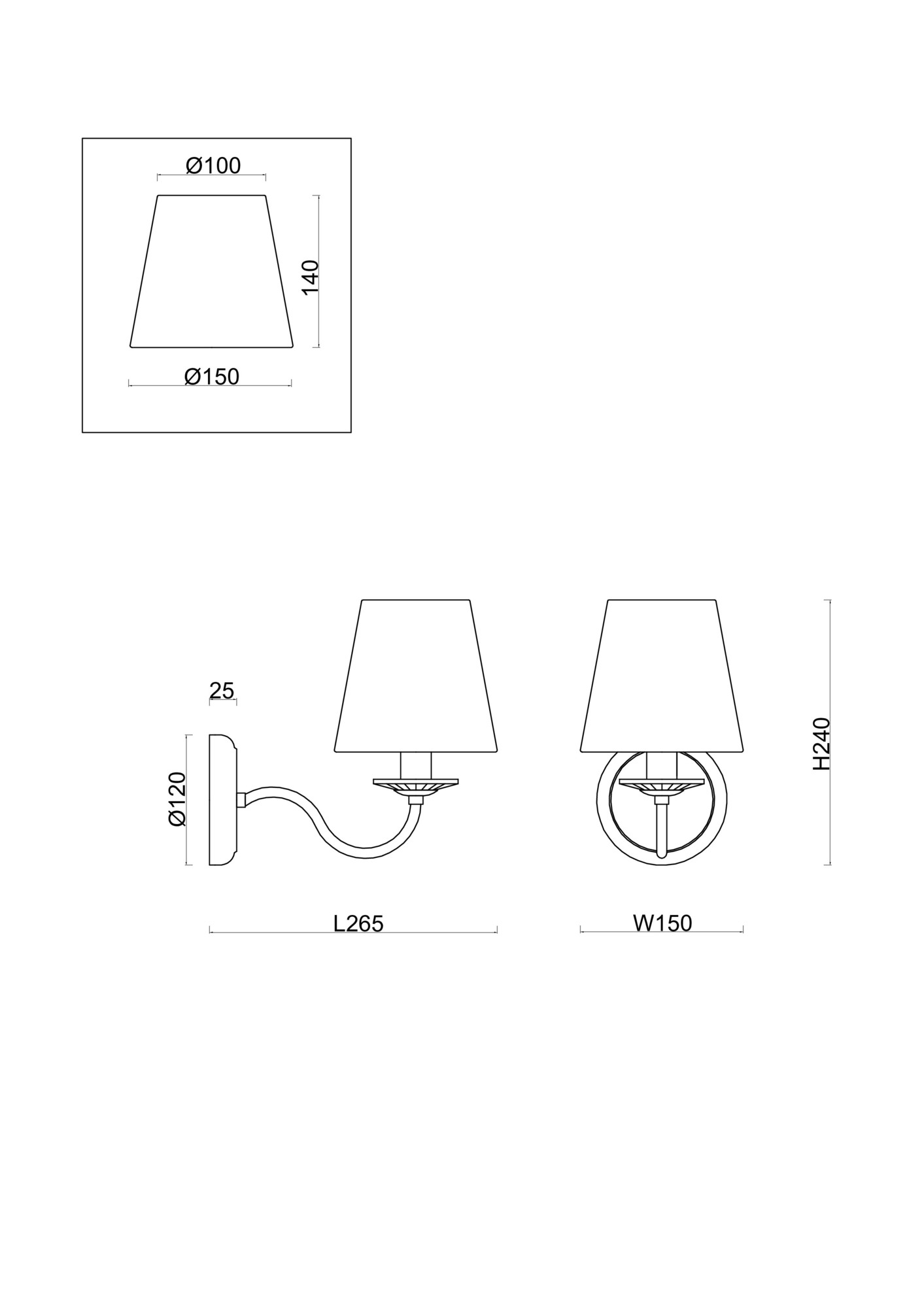 Картинка Бра Freya FR2027WL-01N