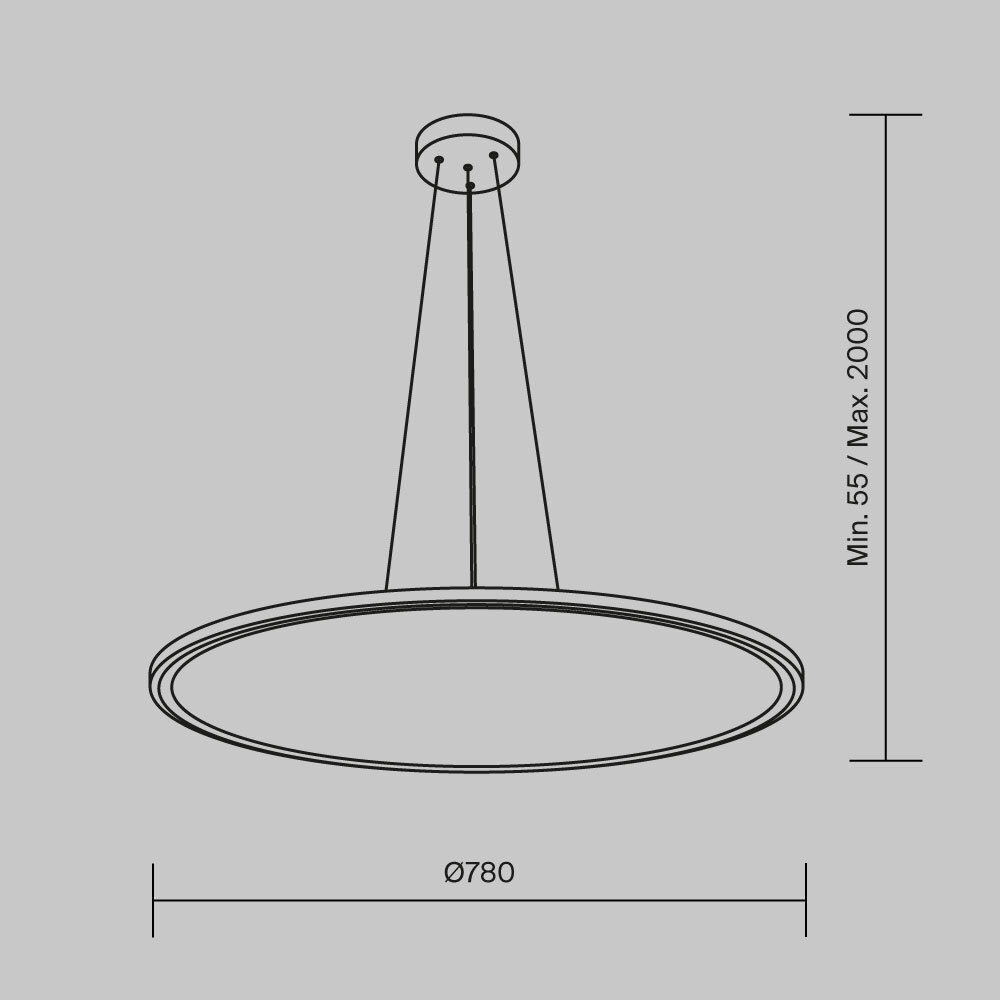 Дополнительная картинка Подвесной светодиодный светильник Maytoni Cosmos MOD057PL-L78W4K