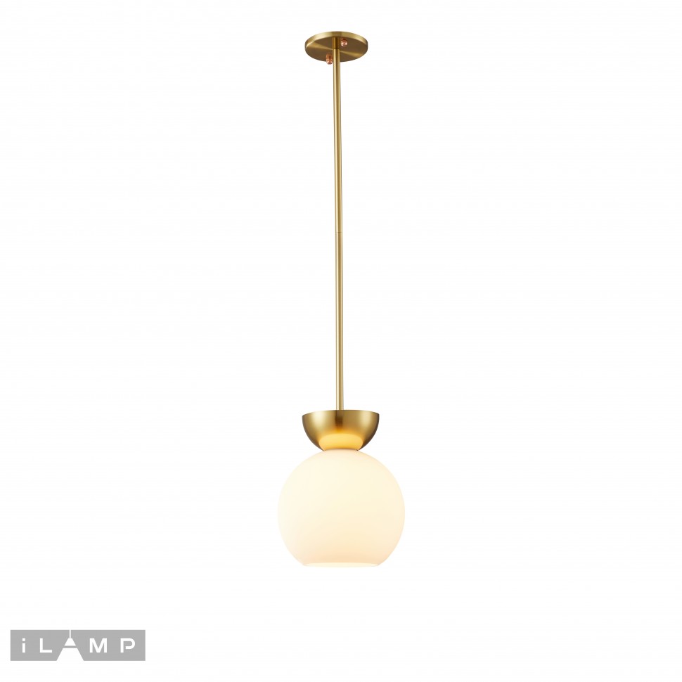 Картинка Светильник подвесной iLamp Mono P6079-1 GD+WH