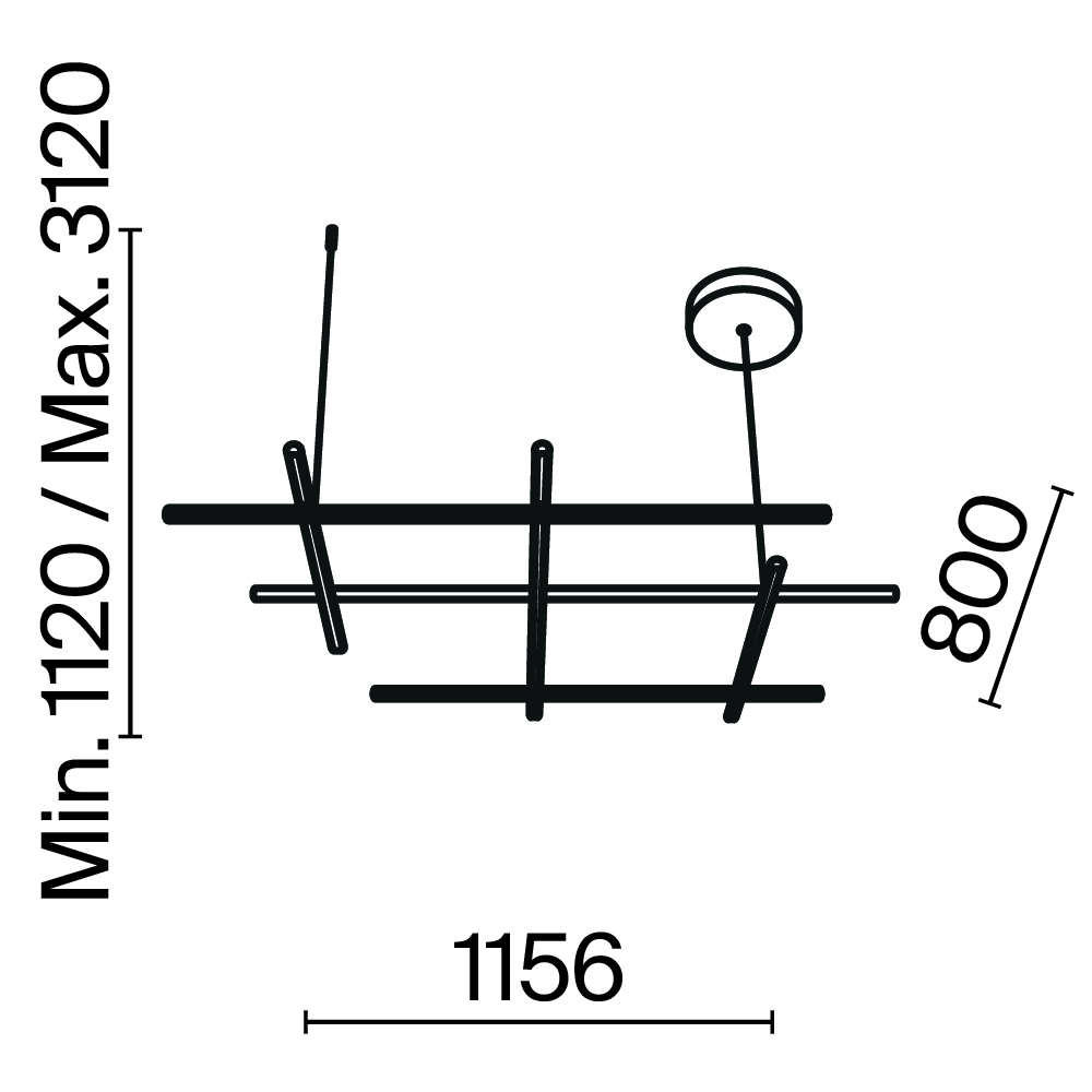 Дополнительная картинка Подвесной светильник Maytoni MOD278PL-L86G3K