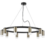 lr0203101 подвесной светильник rullo 10х50w gu10 черный/бронза (571020+214431-10+202431-10), доставка по Казахстану 