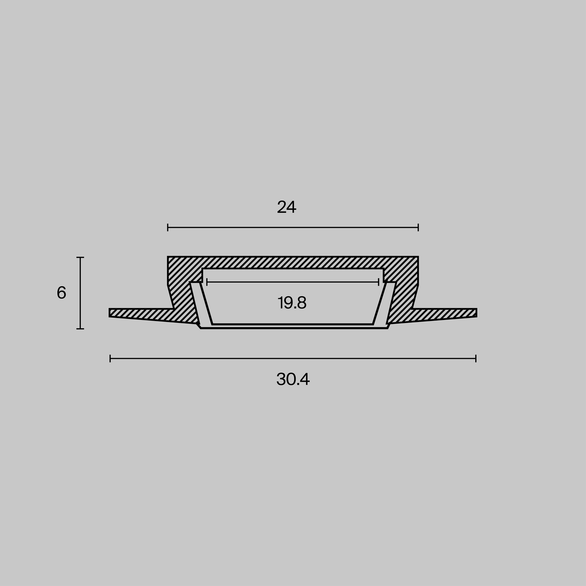 Картинка Комплектующие к светодиодной ленте Technical ALM003S-2M