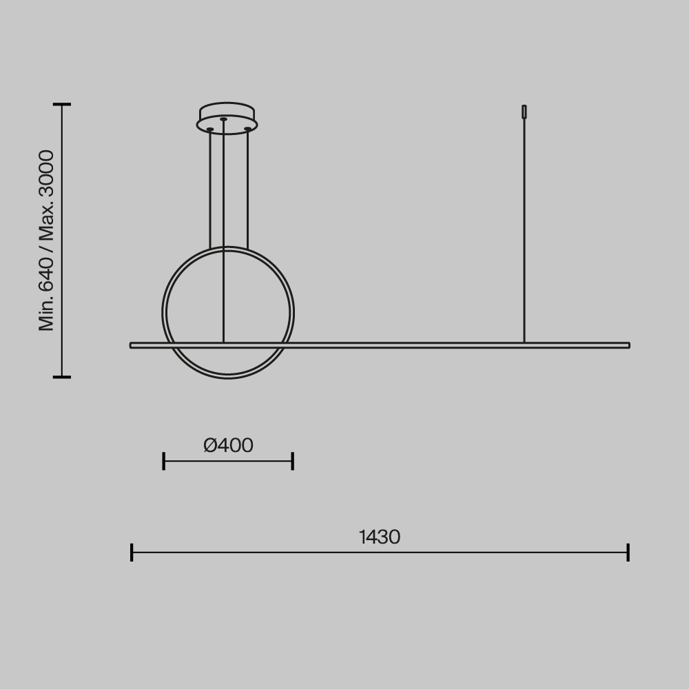 Дополнительная картинка Подвесной светильник Maytoni MOD247PL-L49BK