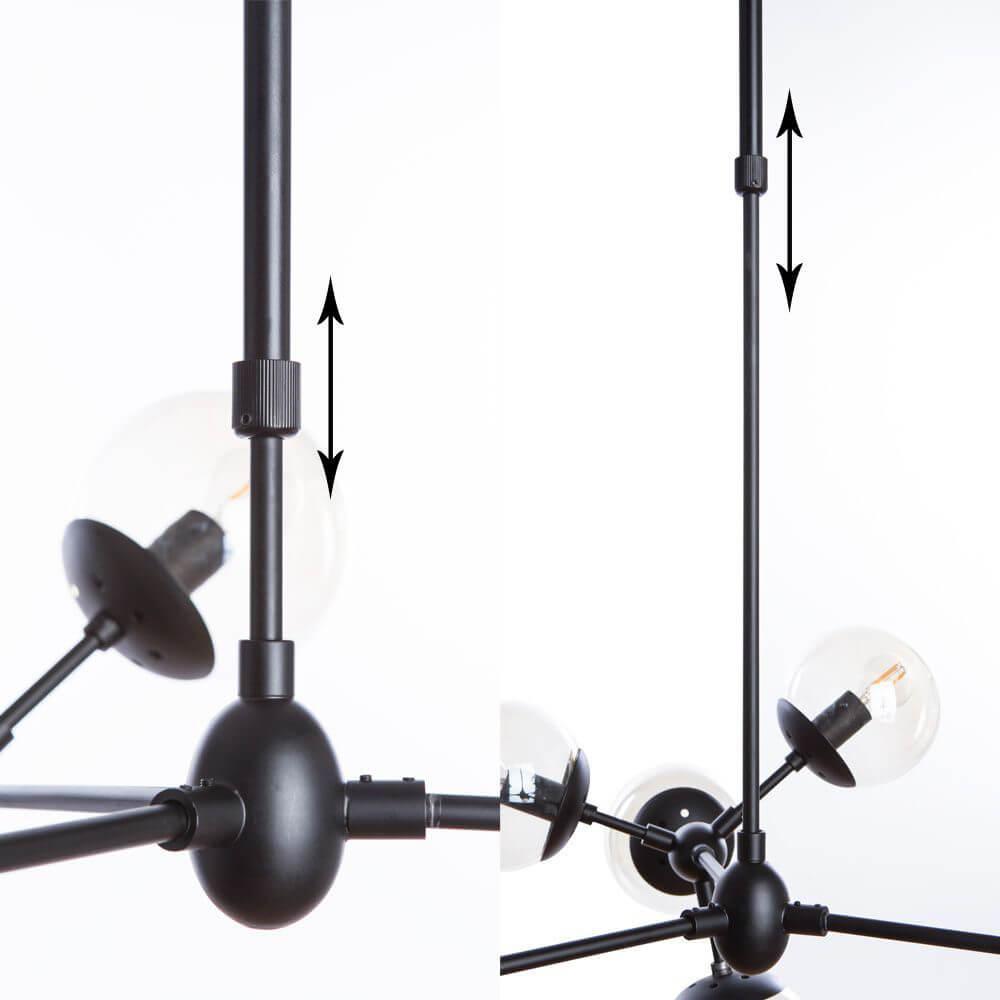 Дополнительная картинка Подвесная люстра Arte Lamp BOLLA A1664SP-12BK