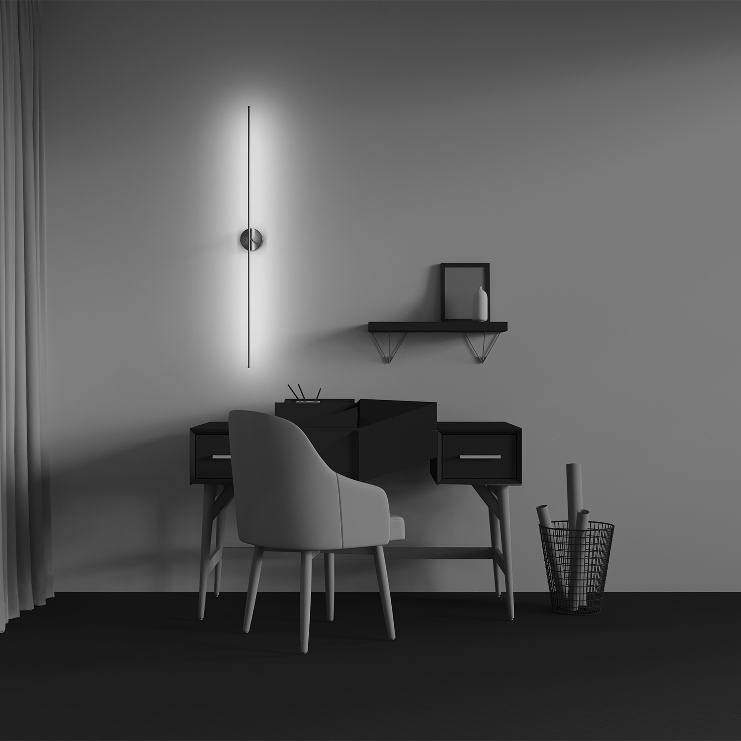 Дополнительная картинка Настенный светильник (бра) Technical C084WL-L18BS2.7K